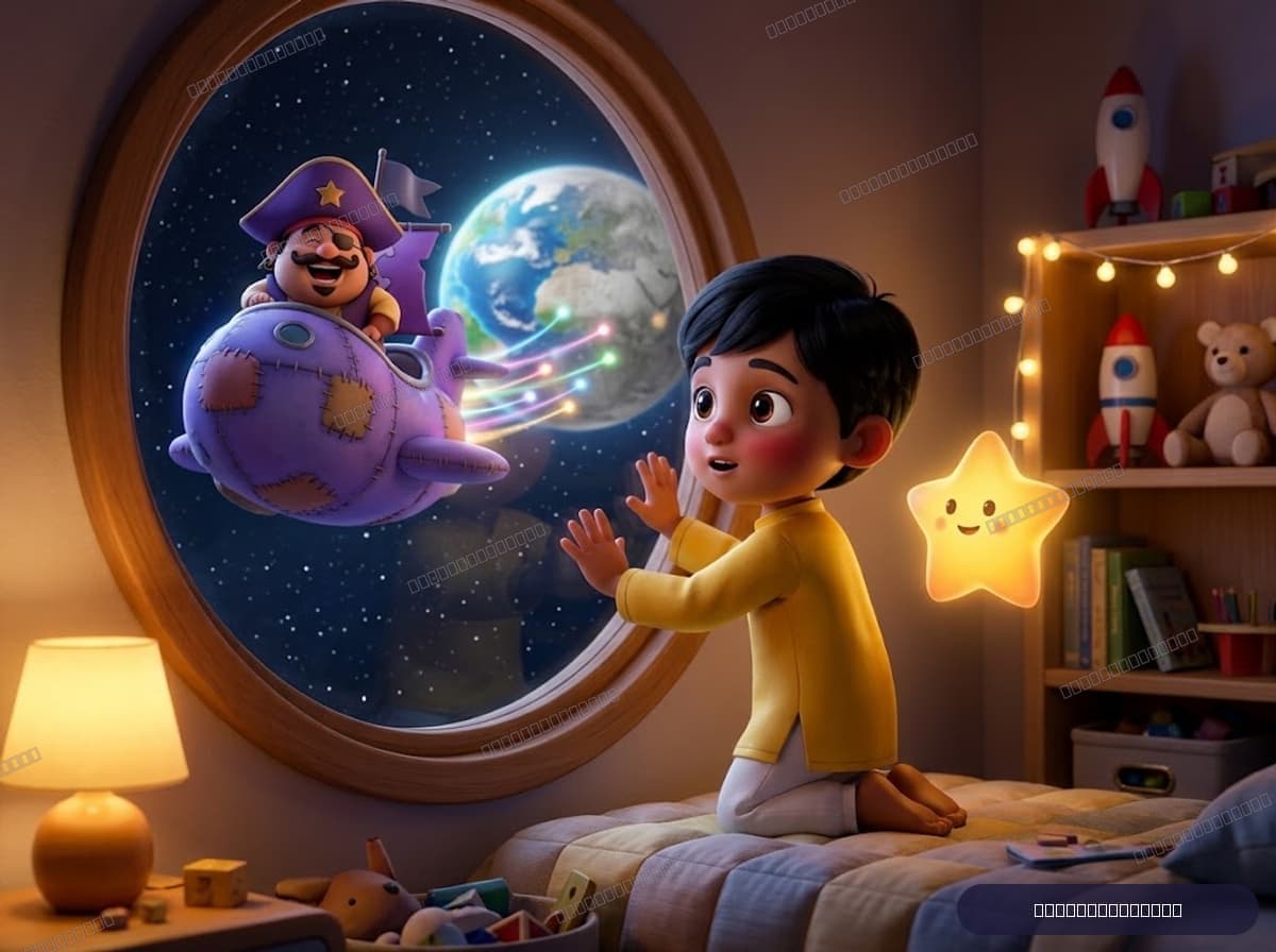 Captain and the Space Pirates inside page 1 (3D style)