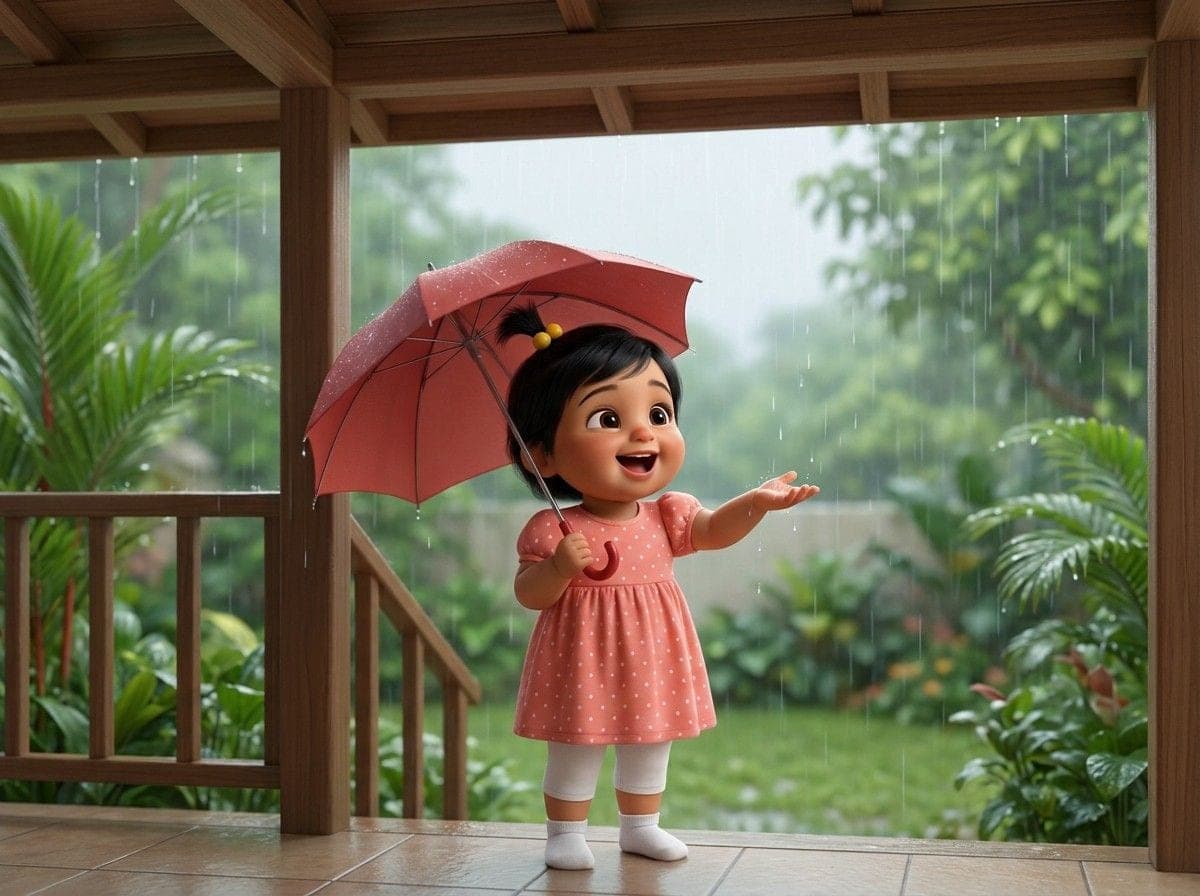 Minahil and the Rainy Day — book cover